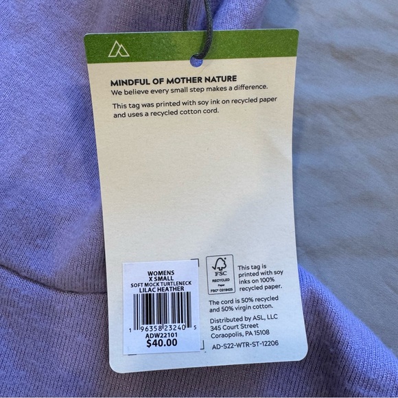 Alpine Design‎ Lilac Soft Turtleneck Sweater - Picture 6 of 6